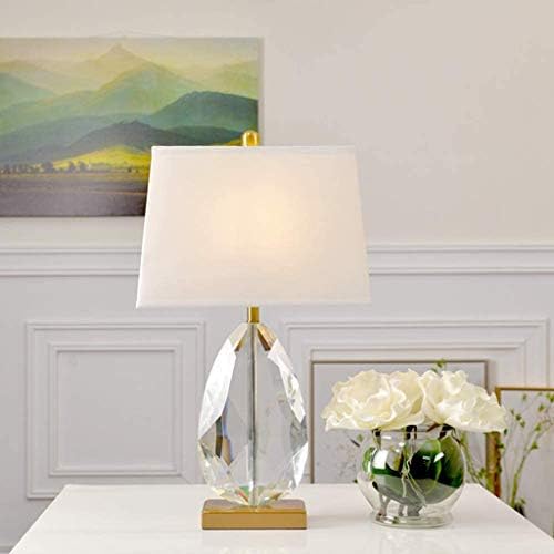 WSSBK Crystal Stolna svjetiljka, uređenje doma E27 Noćna lampa, pogodna za dnevnu sobu Soba hodnik Svjetlosna stola
