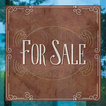 CGsignLab | Na prodaju -Victorian Card prozor Cling | 16 x16