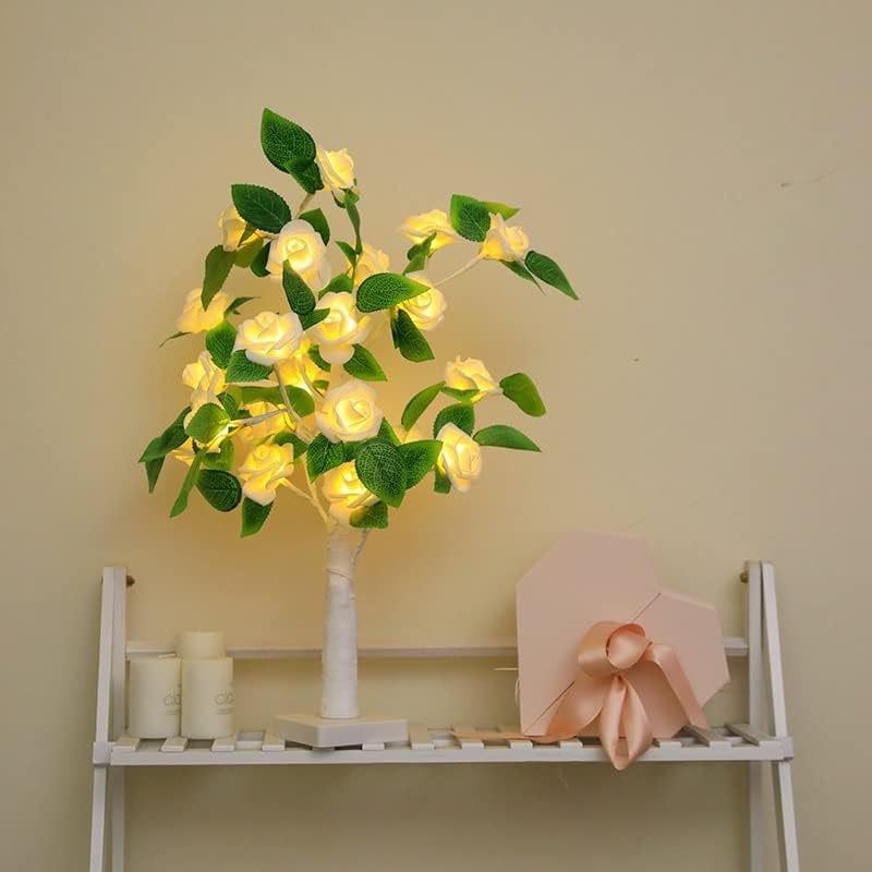LED stolna lampa svjetlo ruža Flower Tree USB dekoracija zabava Božićna dekoracija dječija soba poklon Ružina lampa uređenje doma