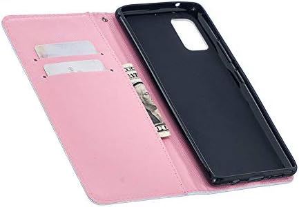 Meikonst Galaxy A52 5G case slatka obojena torbica za novčanik sa karticom Cash Slots narukvica PU kožna postolja Magnetic Flip zaštitni