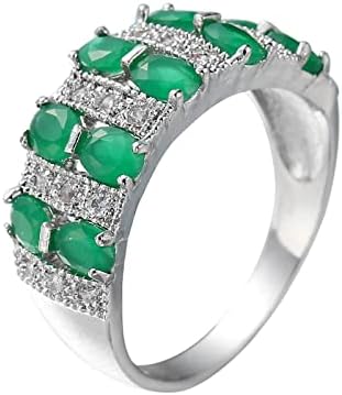 Slatki prstenovi za žene, elegantni zlatni vjenčani prstenovi koji odgovaraju vintage srebrnim ručno izrađenim silikonskim prstenom
