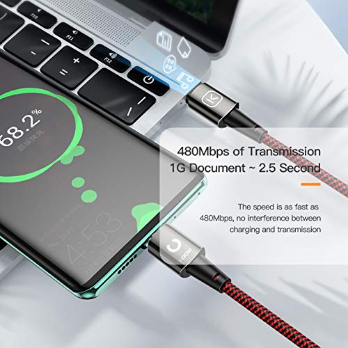 Kuulaa 100W magnetski USB C kabl USB C do USB C kabl magnetskog brzog punjenja Kabelski prenos podataka za Macbook Pro 2018-2022,