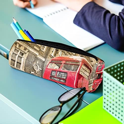 Crvena sabirnica za olovku Studentski dopisnica torbica sa zatvaračem olovka za šminku Kozmetička torba za školske studente ured za