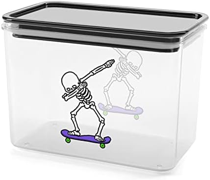 Dabbing Skeleton skateboard kutija za odlaganje plastičnih posuda za organizatore hrane sa poklopcem za kuhinju