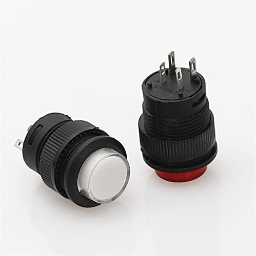 5pcs 4pin Momentalni / zasučni tip 16mm LED lampica RESET HUND RESET tipka 3A / 250VAC