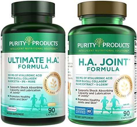 Purity Products Bundle-Ultimate Ha + Ha zajednička Formula Ultimate H. A.-H. A. zajednički za fleksibilnost zglobova, mobilnost +
