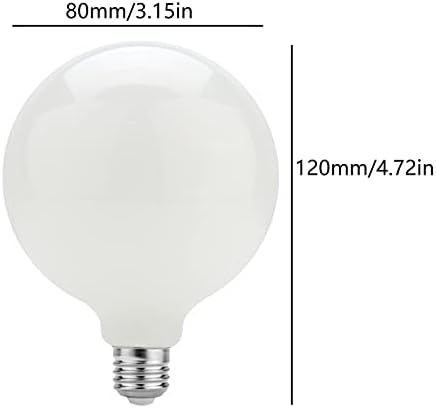 YDJoo G25 LED Sijalice 7W okrugle sijalice 60 W ekvivalentno hladno bijelo 6500K E26 Srednja baza G80 Globe Shape LED staklene Vanity sijalice za šminkanje ogledala kupatilo kućno svetlo, AC110V