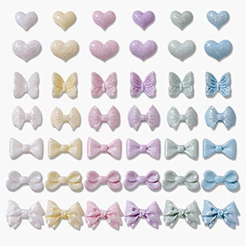 1 torba delikatna Ljubav Srce luk-čvor 3D nail Art dekor nakit poklon nakit za nokte 6 stilova dekorativno -