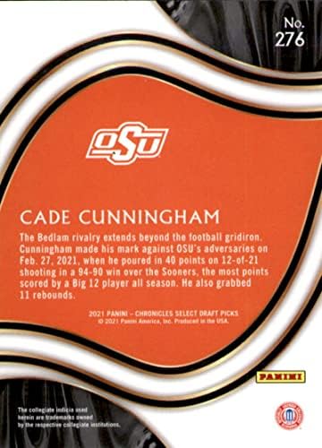 2021-22 Panini Chronicles Nacrt birača odaberite 276 Cade Cunningham Oklahoma State Cowboys Košarkaška trgovačka kartica