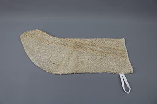 Sarikaya Jastuk Božićne čarape, Bež čarapa, konoplje božićne čarape, Kilim čarapa, Santa Cruz Čarapa, Božićne čarape, 364