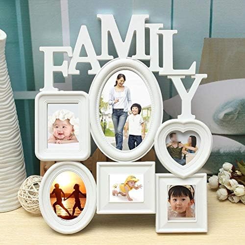 Xjjzs Popularna porodična memorija Foto okvir plastični zidni prikaz za prikaz slike 6 Multi size Foto okvir Photo Zidni ukras