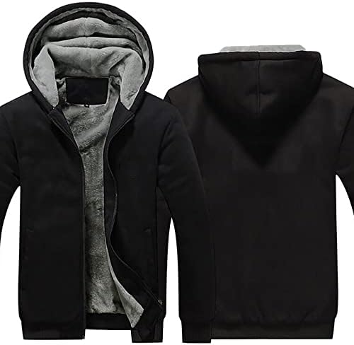 Saxigol Valentines Day Pokloni Plus size Sherpa obložene flanelne jakne Zima Casual Potpuno zip up kapuljače HOODOP-ove kapute
