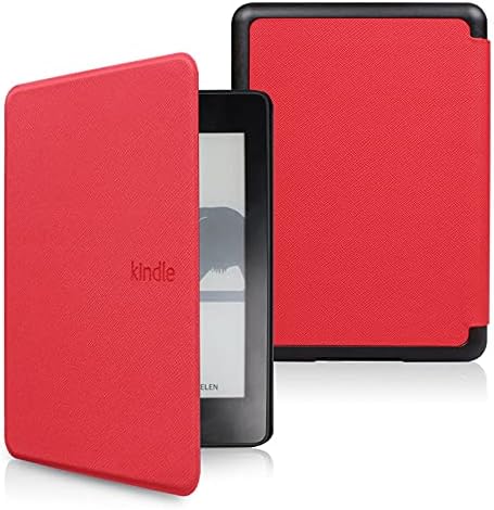 JNSHZ za Kindle Paperwhite 5 Novi magnetni Pametni poklopac za Kindle Paperwhite 11th Gen Cover 2021 PU kožni poklopac - lubenica Crvena, nebesko plava