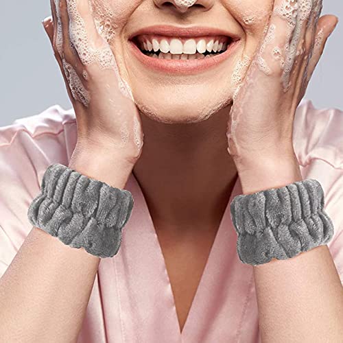 ZUNZOOM 3 kom Spa traka za glavu ručni set traka za pranje žena Djevojke Makeup Skincare trake za glavu narukvice za pranje lica