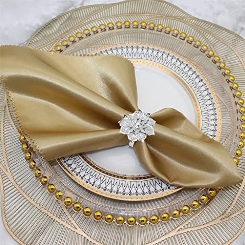 TBiiexfl Holder salveta cvjetni rinestone salvete prstenje za vjenčanje dnevno zabava za večeru Stolni dekor Rose