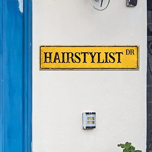 Madcolitote Personalizirano Barber Shop Street Sign Vintage Frizerski frizerski stilizi drveni znakovi Farmhouse Zidno umjetnost Rustikalni