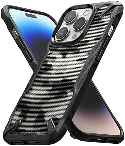 Rinkke Fusion-X [Vojni dizajn] Kompatibilan je s iPhone 14 Pro Case 6,1 inča, kamuflaža Tvrdi leđa Teška zaštitna odbojnica Napredni