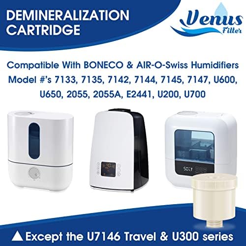 Venusfilter-7531 Demineralizirani uložak Kompatibilan je s Model Boneco & Air-O-Swiss Model 7133, 7135, 7142, 7144, 7145, 7147,
