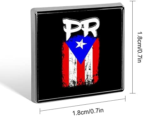 Portoriko igla za PR zastavu značka kvadratna igla za prepoznavanje broševa bedževi dekor za torbe za odjeću jakne dodatna oprema