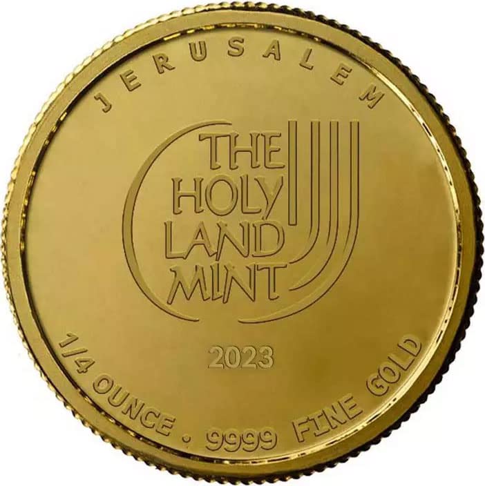 2023 DE DOOVE mira Powercoin 1/4 Zlatna medalja Izrael 2023 0,25 oz bu sjajno neobično