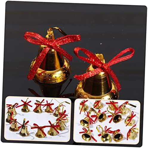 Yardwe 36 kom Gornu Bell Rotvity Decor Božićno zvono zanat Božićni dekor Nativity Ornamenti Viseći ukras Xmas Dekors Adornos para