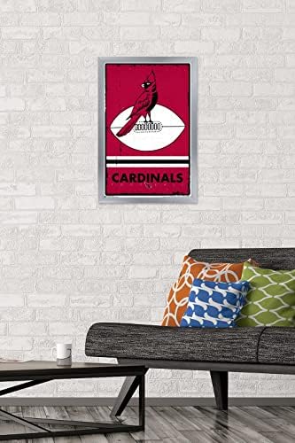 Trendovi Međunarodni Arizona Cardinals Retro Logo zidni Poster 22.375& # 34; x 34& # 34;