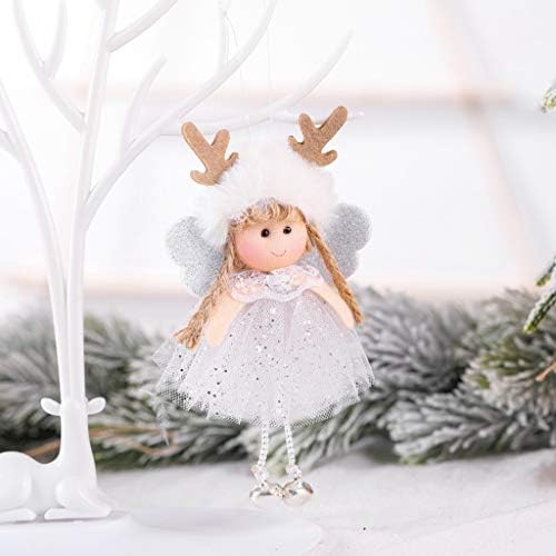 Amantal božićno drvo Kreativni ukras privjesak slatka Angel Lace Doll Ornament, komplet za Božićno uređenje kreativni poklon za porodicu,