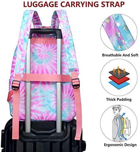 Omouboi 14 inčni ruksak za ženski ruksak ruksak ruksaka ruksaka vodootporan ruksak za putovanja, posao, posao, ružičasta ...
