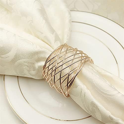 Renslat 10pcs Western salvetni prsten žičana žičana metalna prstena salveta Buckle Hotel salvetni prsten sa salvetom