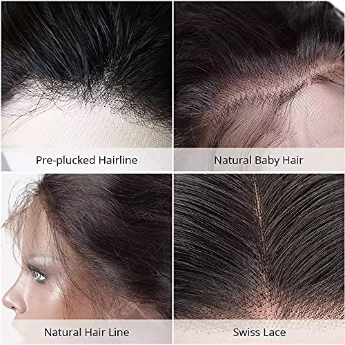 HD prozirna čipkasta kosa dugo tijelo talasne perike ljudska kosa 13x4 čipka Fornt perika gustina 180 gustina prirodna čipkasta perika