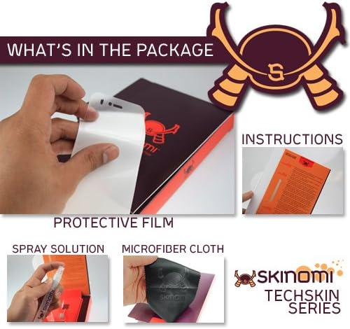 Skinomi zaštitnik kože za cijelo tijelo kompatibilan sa Samsung Galaxy Tab 4 7.0 TechSkin potpuna pokrivenost Clear HD Film