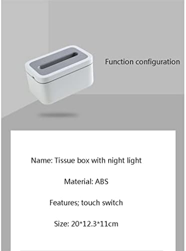ZCMEB Creative kutija za tkivo salveta sa noćnim laganim domaćinstvom koji se može ukloniti kutija za uklanjanje tkiva