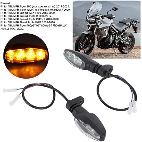 Estink svjetlo za žmigavce za motocikle, 1 par 12v 1.5 W svjetlo za žmigavce za motocikle LED prednja LED jantarna indikatorska lampica za motocikle odgovara za Triumph Tiger 800/1200