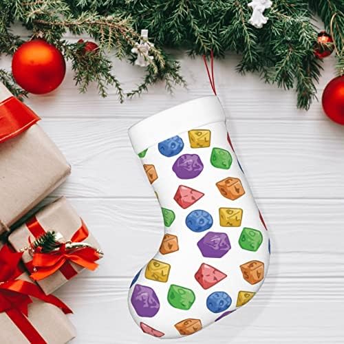 Austenstern božićne čarape duge Jelly kockice Word dvostrano kamin Viseći čarape