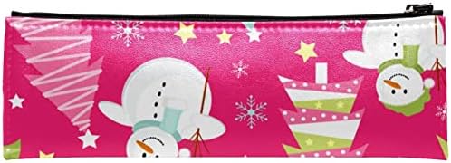 Kozmetičke vrećice za žene, torbe torbice za šminku Organizator za skladištenje šminke za šminku Djevojke, ružičasti crtani snjegović Božić