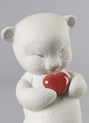 LEDRÓ Roby-Colageous Bear Figurica. Porculan ljubavna figura.