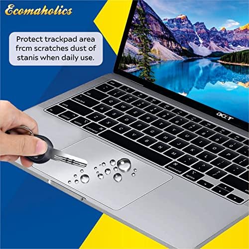 Ecomaholics laptop Touch Pad Protector Cover za HP Omen 17 17.3 inčni Laptop, Transparent Track pad Protector Skin film otpornost na ogrebotine protiv otiska prsta