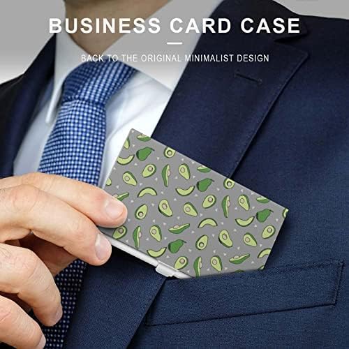 Avokado voće držač vizitkarte novčanik za muškarce & amp; žene Pocket Metal Slim Name Card Case 3.7x2. 2x0. 3 inča