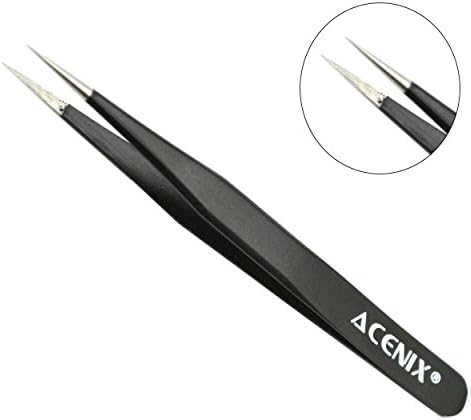 Acenix Otvaranje kompleta za popravak alata s ne-abrazivnim najlonskim šljuncima i antistatičkim pincetom [Professional 9 PCS alati u kit vrećicu]