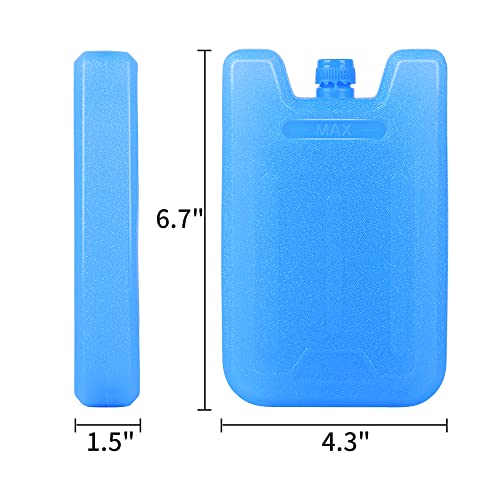 4 Ice Pack Box-zamrzivač paketa - Original Cool Pack | Slim & amp; dugotrajne pakete leda za višekratnu upotrebu za torbe i hladnjače