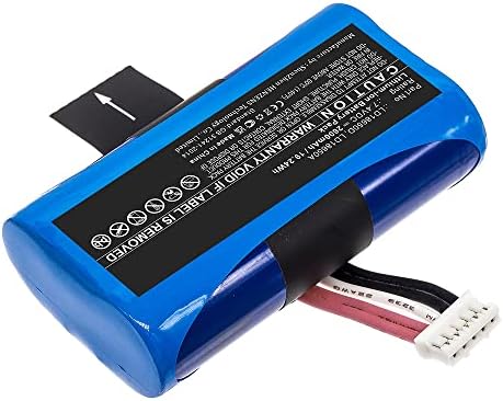 Synergy Digital kreditna kartica baterija, kompatibilna sa PAX XKD_173 čitač kreditnih kartica, ultra visokim kapacitetom, zamjenom za Landi LD18650A bateriju