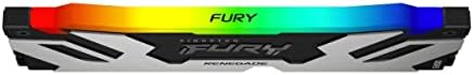 Kingston Technology Fury Renegade RGB 32GB 6400MT / S DDR5 CL32 DIMM radna memorija | Intel XMP 3.0 | Overclocking stabilnost | KF564C32RSAK2-32, crna i srebrna