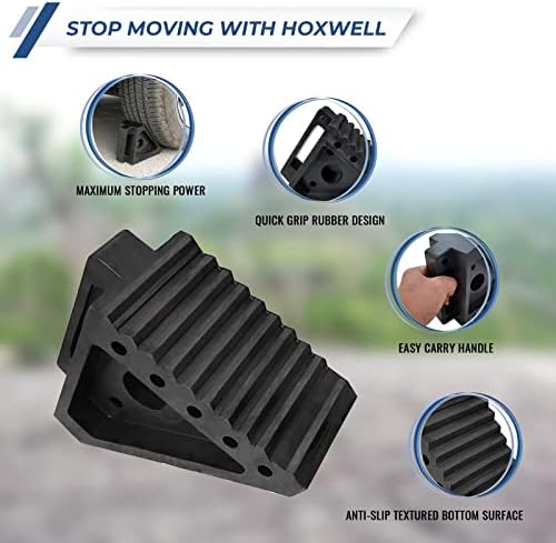HOXWELL 4 pakovanja izdržljivih čvrstih gumenih klinova za točkove, vrhunskih klinova za gume za teške uslove rada za RV, automobile,