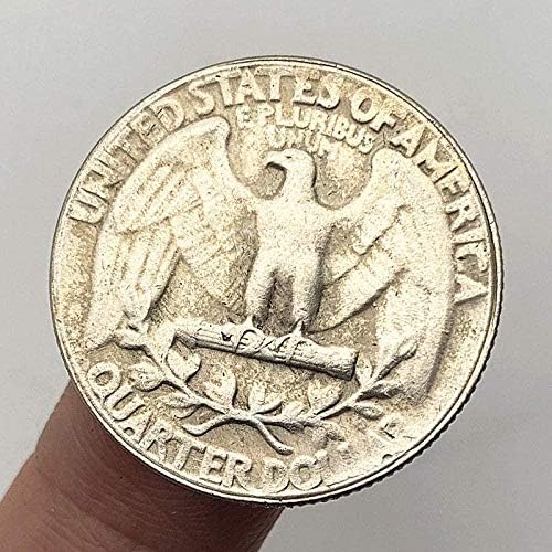 Challenge Coin 1921 Lutajući novčić Noć vještica lobanja bakrenica starog srebrnog komemorativnog novčića za kućnu sobu kolekciju
