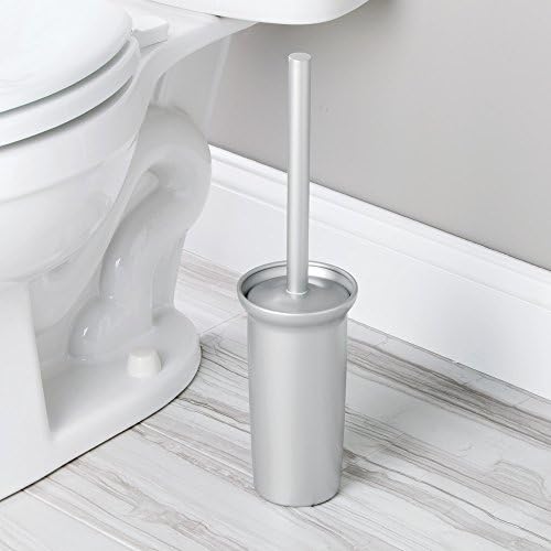 InterDesign Metro Hrđoff Aluminium WC školjka i držač za čišćenje - kupaonica ČIŠĆENJA Skladište, srebro