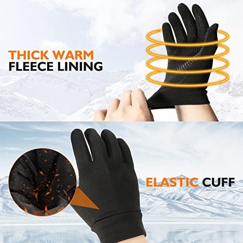 WESKOS Lake rukavice za trčanje zimske tople rukavice sa ekranom osetljivim na dodir ženske muške termo rukavice za planinarenje i biciklizam sportske rukavice od mekog flisa za zimu rano proleće ili jesen