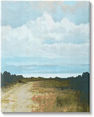 Stupell Industries Atmospheric Blue Clouds Over Rural Country Path Canvas Wall Art, Design by Cloverfield & amp; Co.