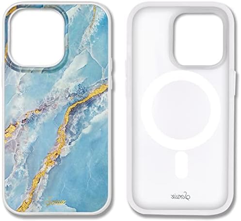 Sonix futrola + zaštitnik ekrana za MagSafe iPhone 14 Pro Max Ice Blue Marble