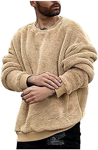 XXBR Fuzzy Pulover za muške, 2021. modna fluffna crewneck cosy dukseri ležerni džemperi padaju zimske topljepe