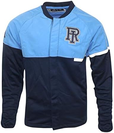 Adidas Rhode Island Rams NCAA muške košarkaške mornarice Blue Blue tim izdao je autentičnu na sudsku jaknu